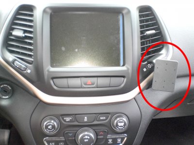 Mobilholder Jeep Cherokee fra 2014-
