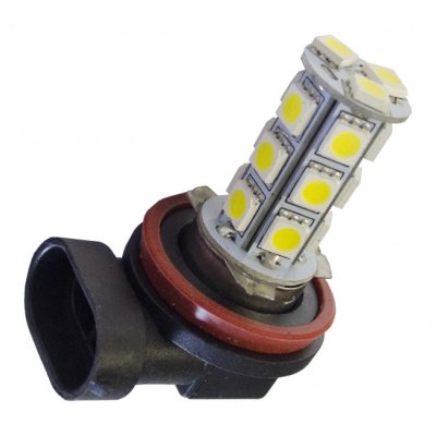 LED-lampe 12V 18xSMD Hvid H11