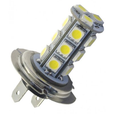 LED-lampe 12V 18xSMD Hvid H7