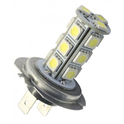 LED-lampe 12V 18xSMD Xenon hvid H7