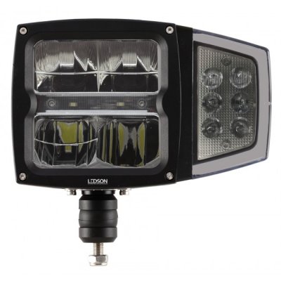 LEDSON Plovlys i LED med fuldt, dyppet, positionslys og indikator | 80W | Glas med varme!