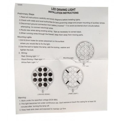 Castor7 LED Ekstra lys 180 mm (7") 60W