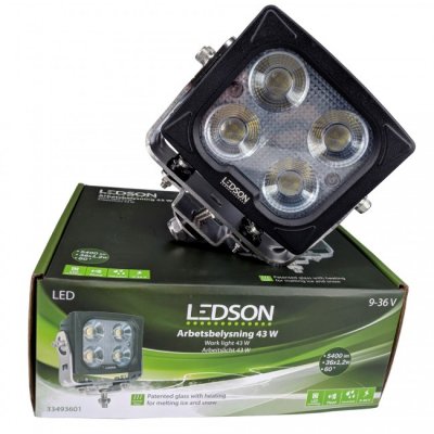 LEDSON Blaze LED arbejdslampe - 43W, projektør, varmelinse