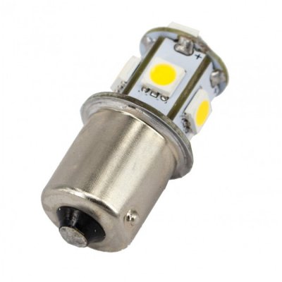 Diode lampe varm hvid 8 SMD BA15c
