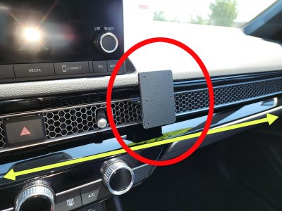 Mobilholder til Honda Civic fra modelår 2022-