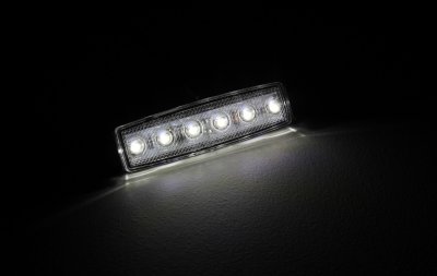 Supertyndt positionslys med 6xLED 12-24V E-mærket