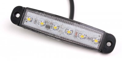Supertyndt positionslys med 6xLED 12-24V E-mærket