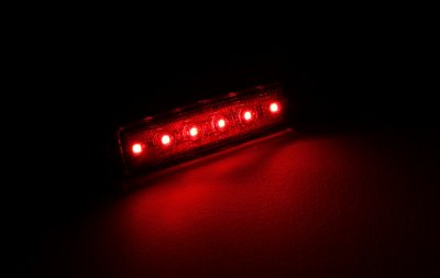 Supertyndt positionslys med 6xLED 12-24V E-mærket