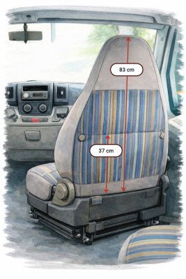 Sædebetræk til Bürstner autocamper – Fiat Ducato 2006-