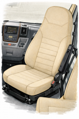 Sædebetræk til Dethleffs autocamper – Fiat Ducato 2006- | Beige