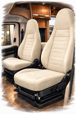 Sædebetræk til Knaus autocamper – Fiat Ducato 2006- | Beige