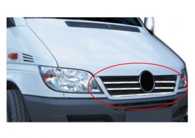 Grilldele til Mercedes Sprinter fra 1999-2006