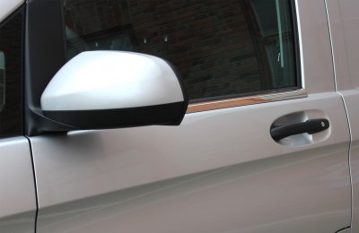 Lister i rustfrit stål til Mercedes Vito/V-Klasse fra 2014-