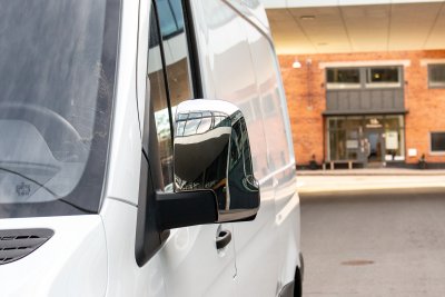 Spejlovertræk i rustfrit stål til Mercedes-Benz Sprinter 2018-