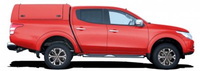 Force Pro Ladkassekappe med åbne sidepaneler til Mitsubishi L200 (Double Cab) fra 2016-.