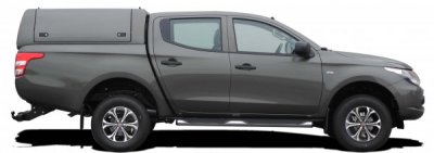 Force Pro Ladkassekappe med åbne sidepaneler til Mitsubishi L200 (Double Cab) fra 2016-.