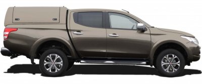 Force Pro Ladkassekappe med åbne sidepaneler til Mitsubishi L200 (Double Cab) fra 2016-.