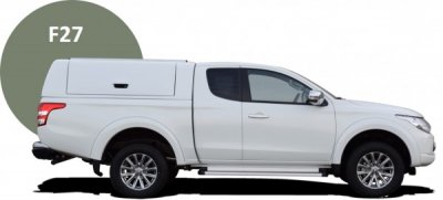 Force Pro Ladkassekappe med åbne sideluger til Mitsubishi L200 (Club Cab) fra 2016-