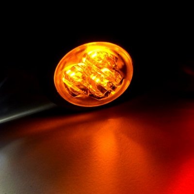 Axixtech "Hide-Away" LED-blinklys i blå, orange og hvid | ECE R65* | 12-24V