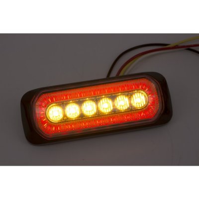 LED-blinklys med halo-ring i hvid, rød og orange | ECE R65/R10/R91 | 12-24V