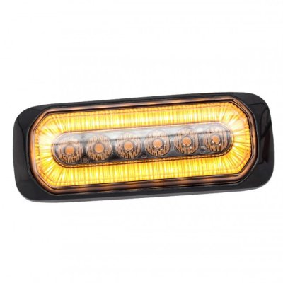 LED-blinklys med halo-ring i hvid, rød og orange | ECE R65/R10/R91 | 12-24V
