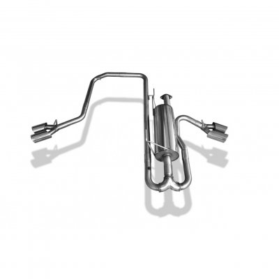 Sportsudstødningssystem sidepipes 4x90 mm til Nissan Navara 2006-2014