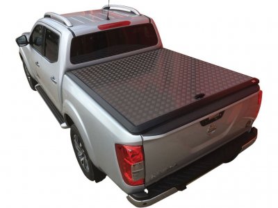 Flap cap sort Aluminium Basic til Nissan Navara Double Cab 2015-