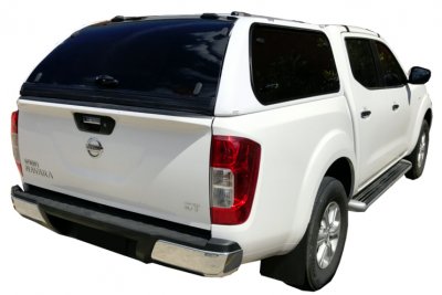 Ladkassekappe med oplukkelige vinduer til Nissan Navara (Double Cab) fra 2015-
