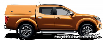 Force Pro Ladkassekappe med åbne sidepaneler til Nissan Navara (1,5 kabine) fra 2015-