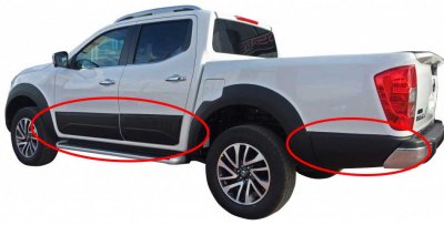 Body Cladding Safari til Nissan Navara fra 2015-