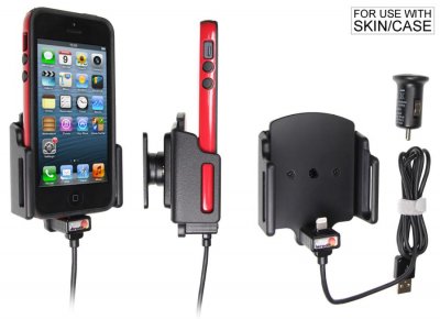 Mobilholder med indbygget oplader