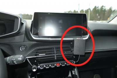 Mobilholder Peugeot 208 fra 2020-