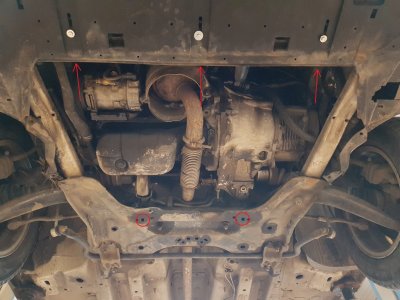 Monteringspunkter til Sumpplade Peugeot 5008 2009-2016