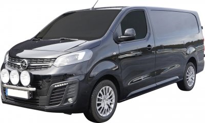 Ekstra lygtebeslag i rustfrit stål til Opel Vivaro fra 2020-