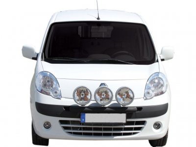 Ekstra lygtebeslag i sort pulverlakering til Renault Kangoo 2008-2013