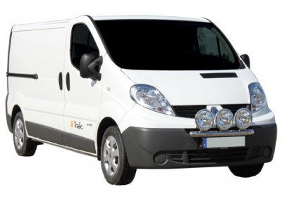 Ekstra lygtebeslag i rustfrit stål til Renault Trafic 2002-2014