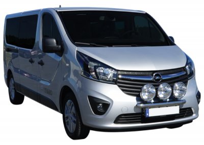 Ekstra lygtebeslag i rustfrit stål til Opel Vivaro fra 2015-2019