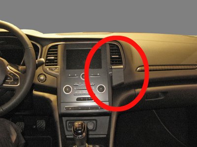 Mobilholder Renault Megane fra 2016-