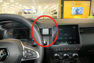 Mobilholder til Renault Clio fra 2020-