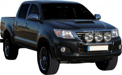 Ekstra lygtebeslag i rustfrit stål til Toyota Hilux 2012-2015
