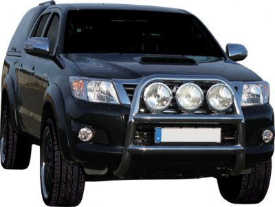 Stilfuld klassisk frontbøjle til Toyota Hilux 2006-2015