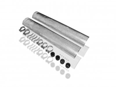 Sportsudstødningssystem sidepipes 2x76 mm til Toyota Hilux fra 2006-