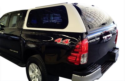 Ladkassekappe med oplukkelige vinduer til Toyota Hilux (X-Cab) fra 2016-