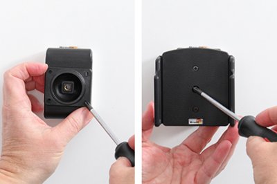 Brodit Phone Holder - Justerbar holder til enheder med skal/skind | Bredde 75-89 mm | Tykkelse: 8-12 mm