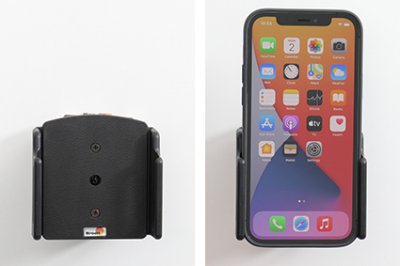 Brodit Phone Holder - Justerbar holder til enheder med skal/skind | Bredde 75-89 mm | Tykkelse: 8-12 mm
