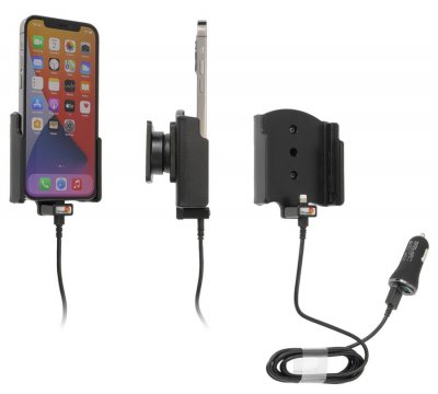 Mobilholder med indbygget oplader
