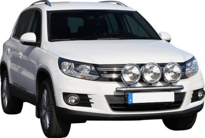 Ekstra lygtebeslag i rustfrit stål til VW Tiguan 2012-2015