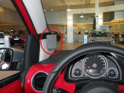 Mobilholder Seat Mii fra 2011- | Til montering på venstre A-stolpe