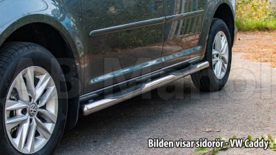 Siderør i rustfrit stål med dekorativt trin til Audi Q3 fra 2011-2018