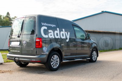 Siderør Slash Cut med dekorativt trin VW Caddy fra 2004-/10-/16-